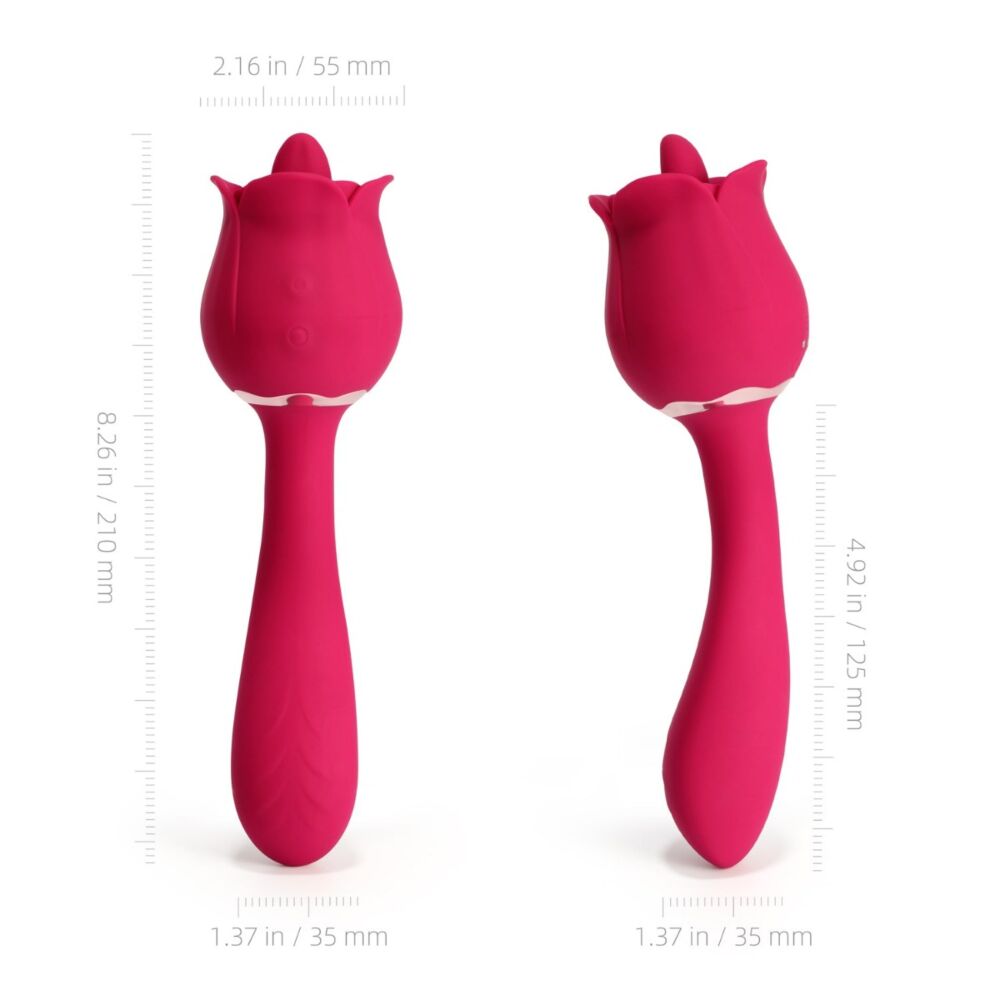 Rhea - The Rose Clit Licking Tongue Vibrator & G Spot Massager