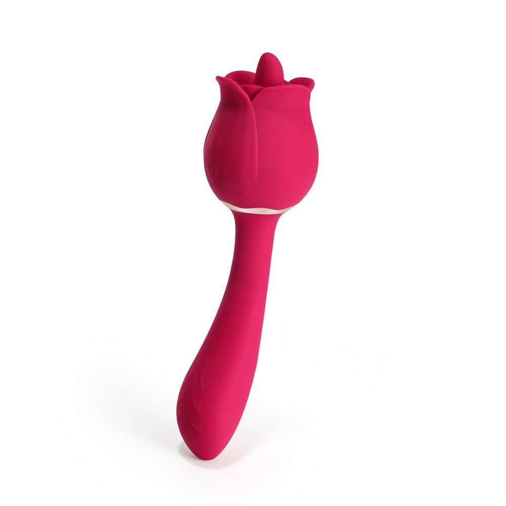 Rhea - The Rose Clit Licking Tongue Vibrator & G Spot Massager