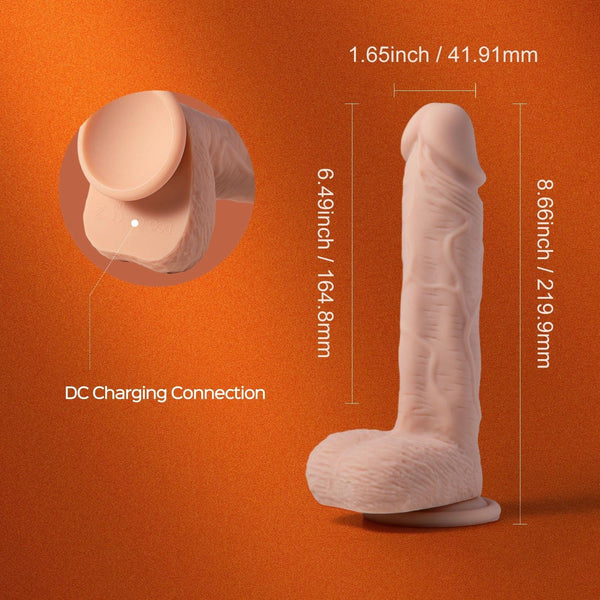 Paxton - App-controlled 8.5 Inch Realistic Vibrating Penetrator Suction Cup Dildo