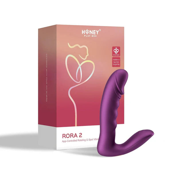 Rora 2 - Pressure Sensing App-Controlled Rotating G-Spot Vibrator & Clitoral Stimulator