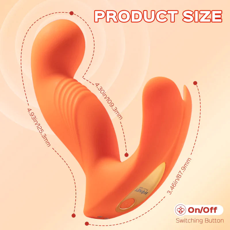 Crave 3 - Vibrador de punto G con cabezal de masaje giratorio y estimulador de clítoris