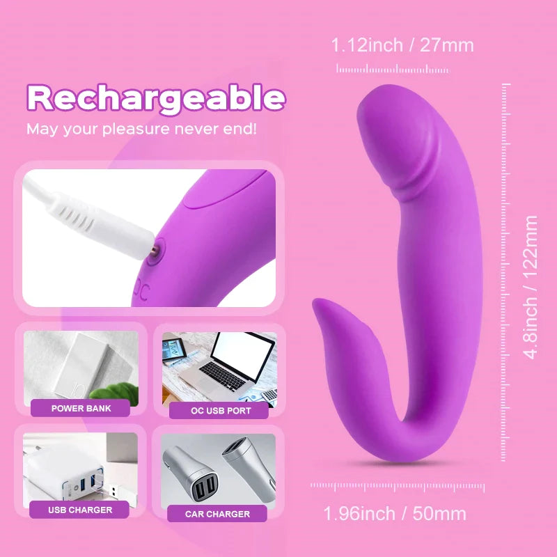 Dolphin - Vibrador de clítoris y punto G con motor dual