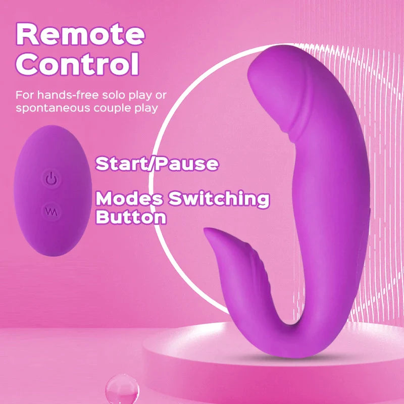 Dolphin - Vibrador de clítoris y punto G con motor dual