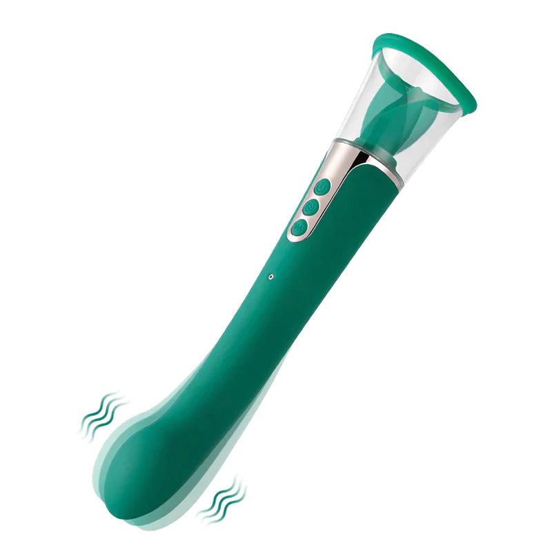 Jade - Vibrador 3 en 1 para lamer el clítoris y chupar el punto G