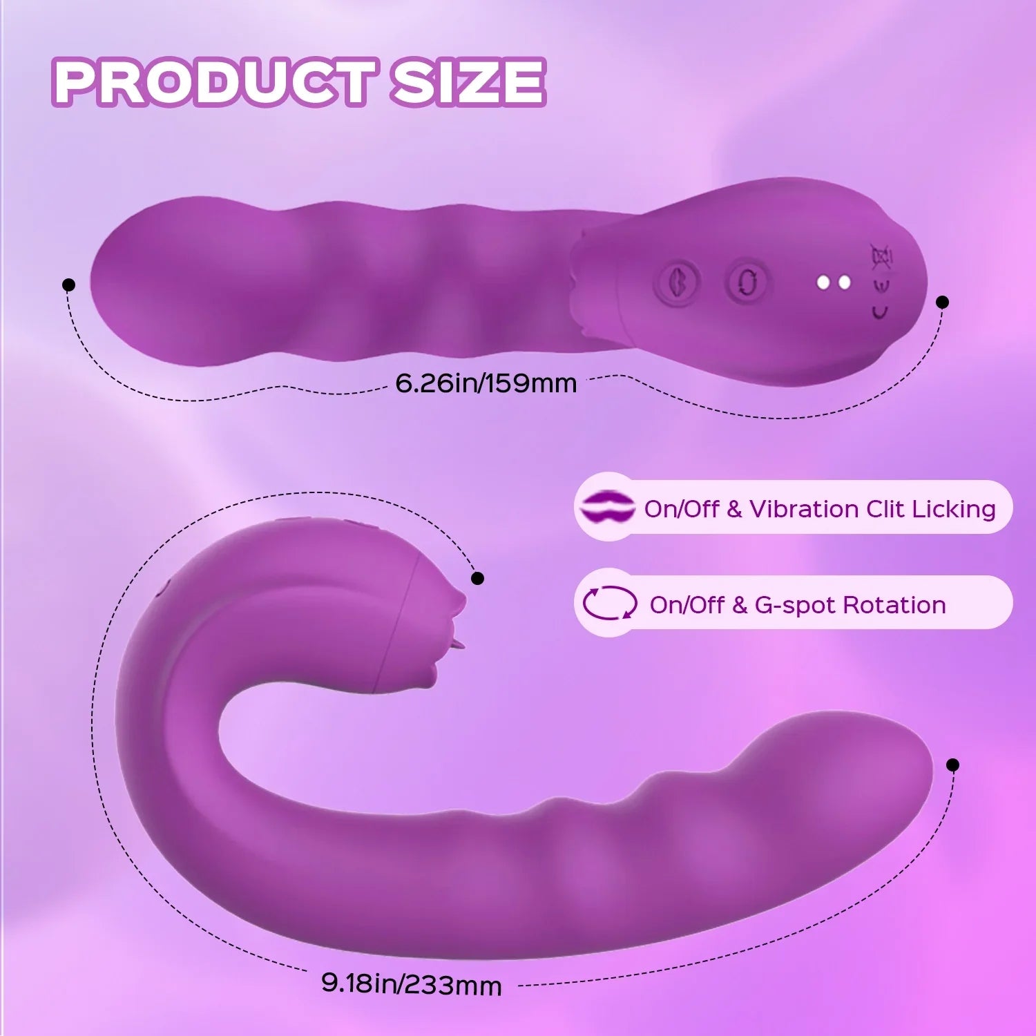 Lilian - G Spot Vibrator With Rotating Head & Vibrating Tongue