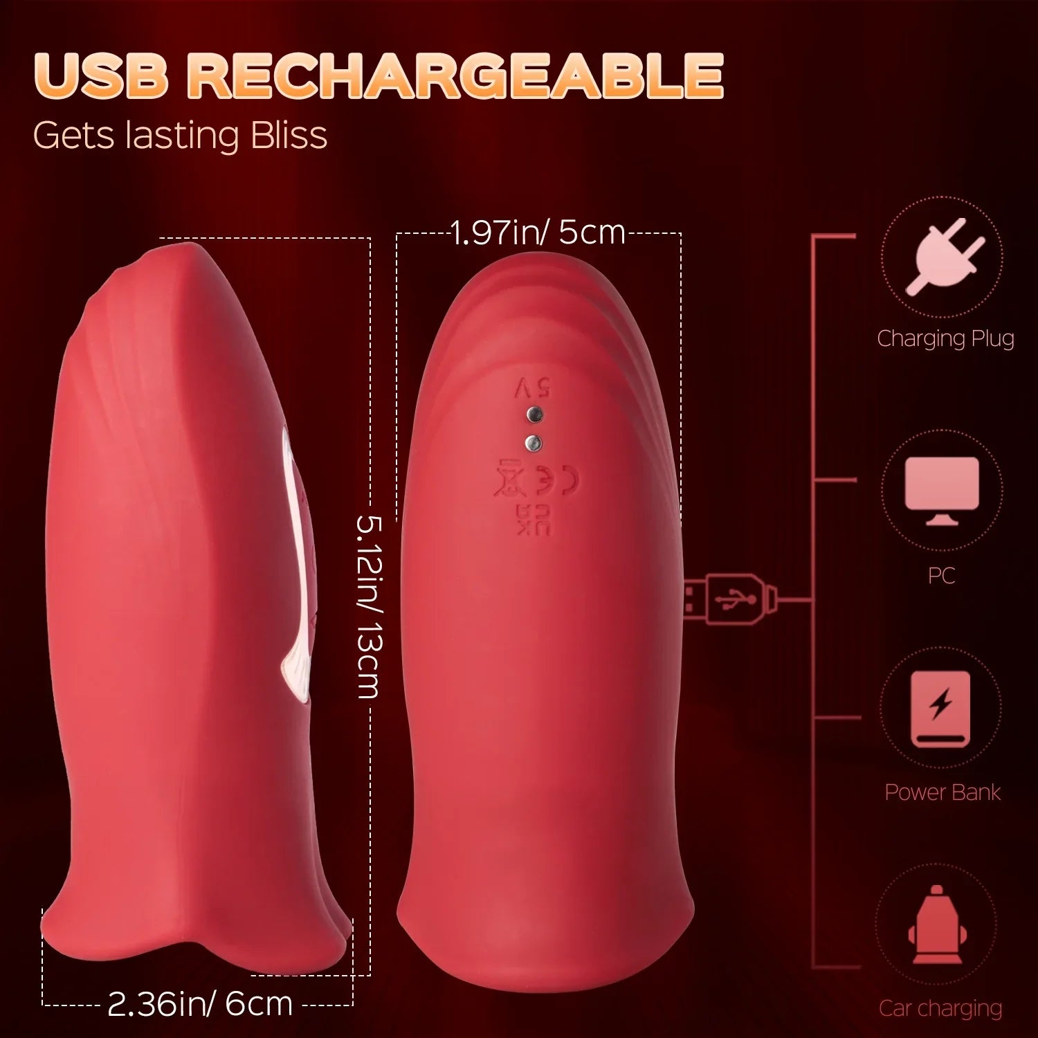 Rosella - Super Vibrating Clit Tickler Oral Sex Toy Mouth Biting Vibrator