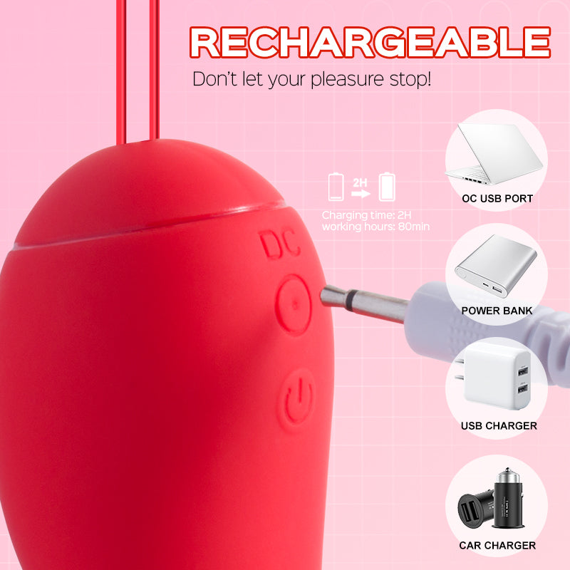 Scarlet – Vibromasseur à œufs télécommandé portable