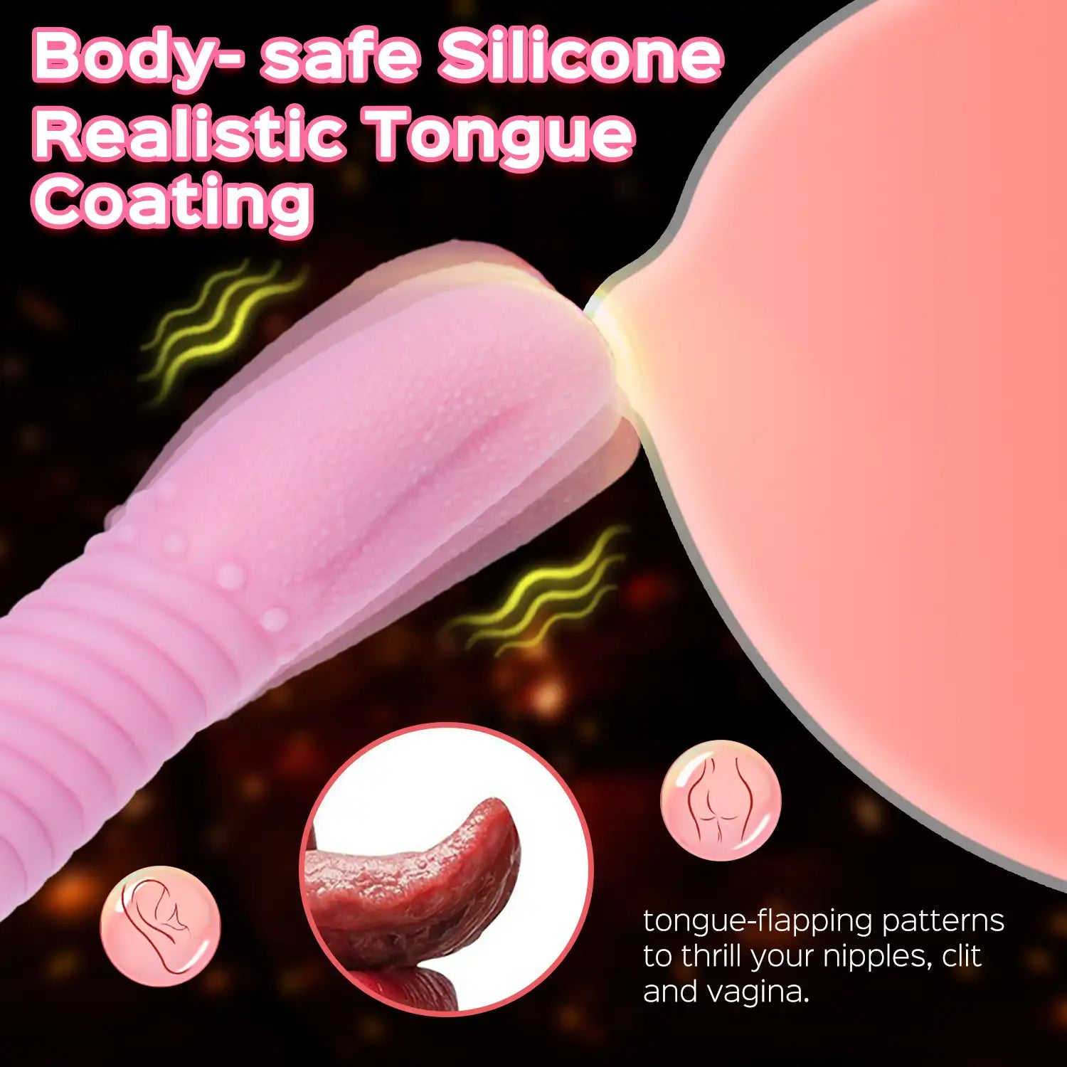 Tongue Demon - Vibromasseur de langue multifonction chauffant