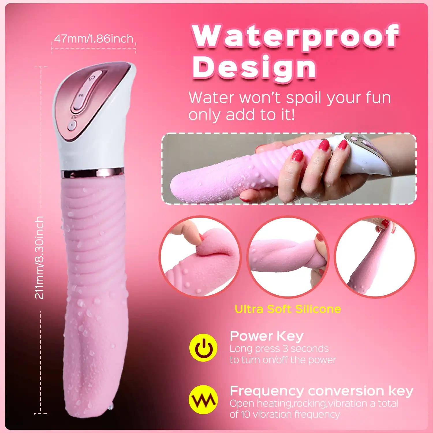 Tongue Demon - Heating Multi-function Tongue Vibrator