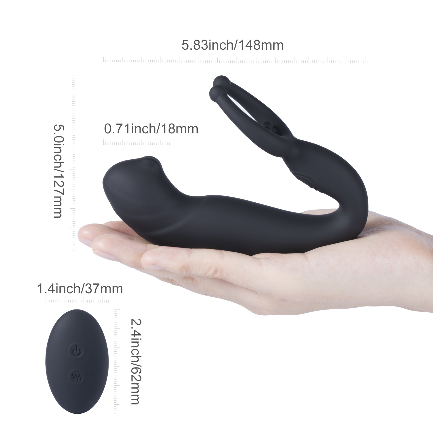 Demon - Remote Control Prostate Massager & Vibrating Penis Ring