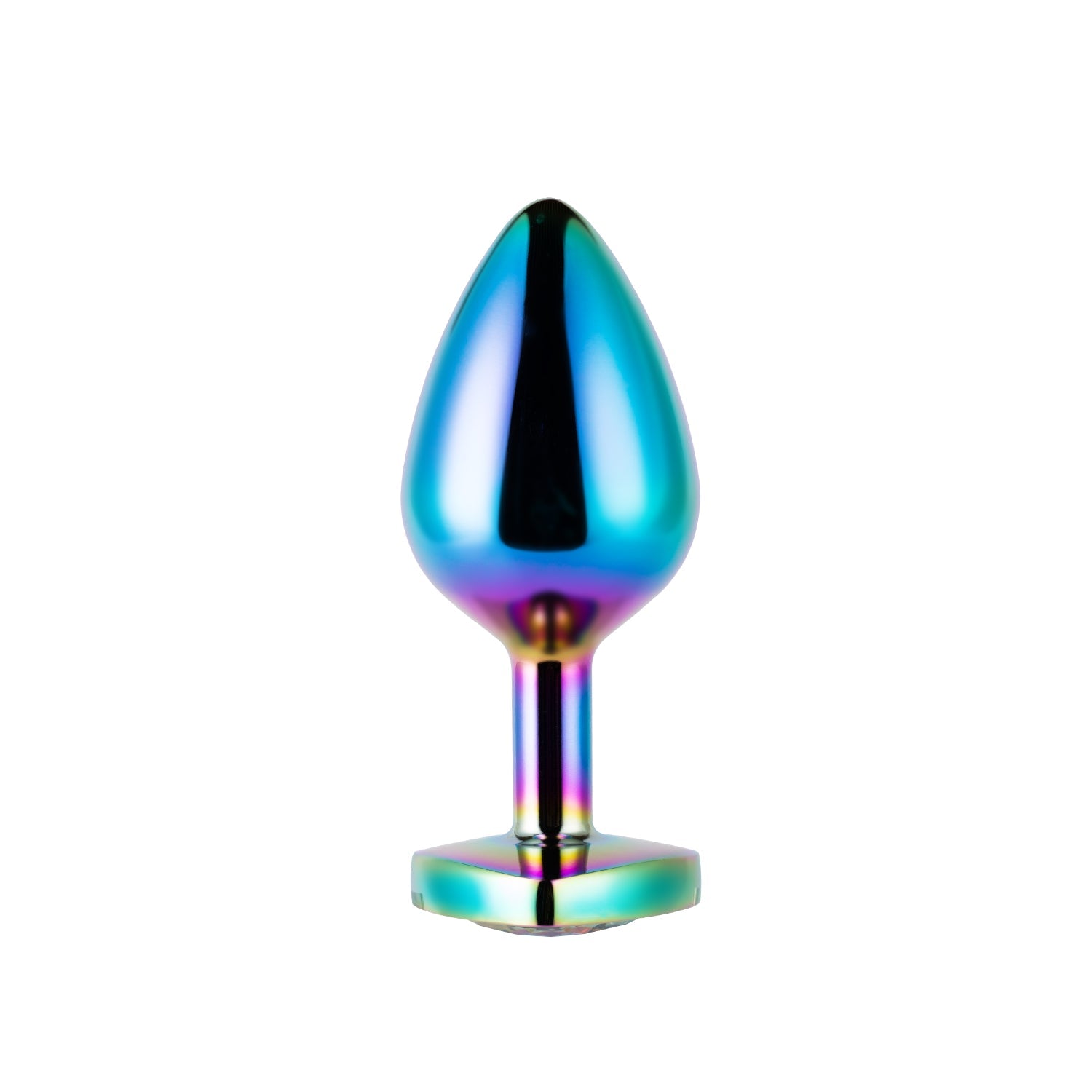 Crystal Love - Plug anal avec pierres précieuses métalliques laserées