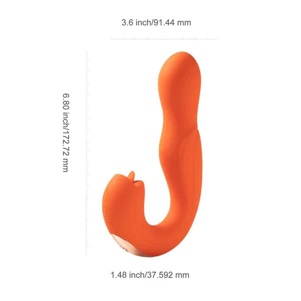 Joi - Vibrador de punto G con cabezal giratorio y lamidor de clítoris